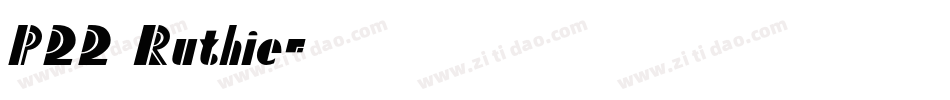 P22 Ruthie字体转换